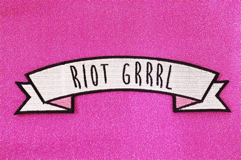 Riot Grrrl Iron On Embroidered Patch On Storenvy