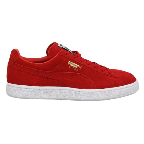 Puma suede classic velours rouge femme | Fanny chaussures