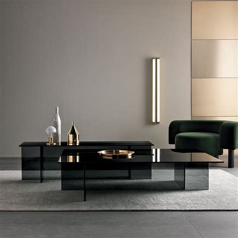 Tables with an attractive design but extremely simple and minimal. Smoked Glass Design Coffee Table Made in Italy