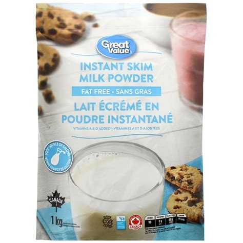 Great Value Instant Skim Milk Powder 1 Kg Walmartca