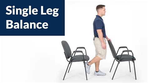Single Leg Balance Exercise For Seniors Youtube