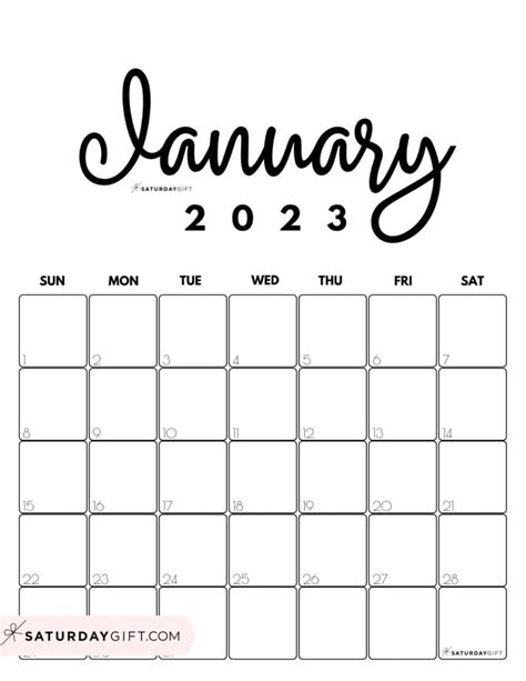2023 Free Cute Printable Calendars Monthly Yearly Yesmissy Artofit