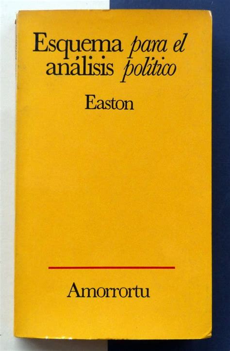 Easton David Esquema Para El Análisis Político Il Tuffatore Books