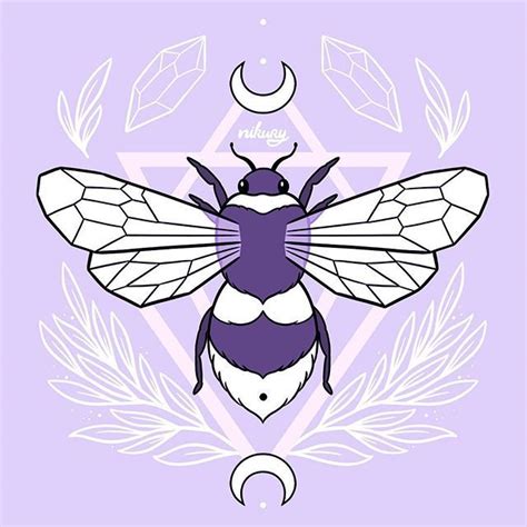 Pastel Witchy Bee By Nikury 🐝 Pastel Goth Art Witchy Wallpaper