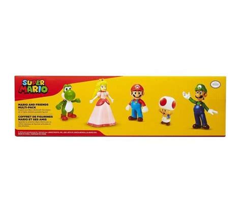 Pack De 5 Figurines Super Mario Bros Mario Et Ses Amis Jeux