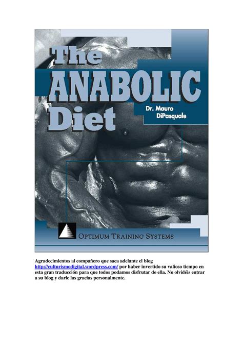 La Dieta Anabolica Librosdeculturismo Nutricion Uabc Studocu