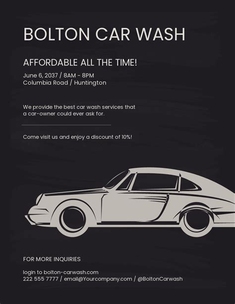 Free Car Wash Flyer Templates 13 Download Psd Illustrator Word