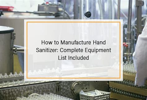 Hand Sanitizer Production Business Plan For New Firm In Small Scale Profitable Small Scale