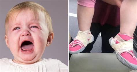 mother is furious when she discovers daycare workers taped daughter s shoes to feet