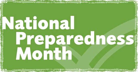 September Is National Preparedness Month Lets Help Raise Awareness