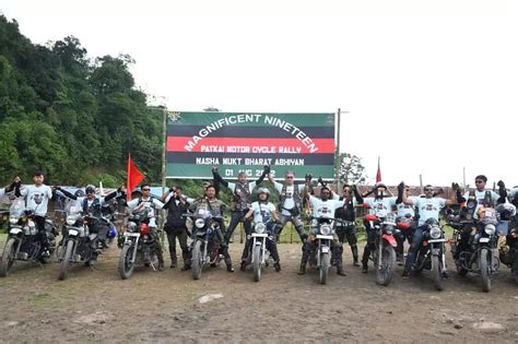 Anti Drugs Bike Rally Organized By The Assam Rifles Ends Sentinelassam