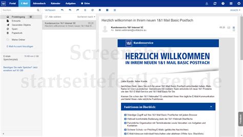 1und1 Webmailer Als Startseite Einrichten E Mail Domain