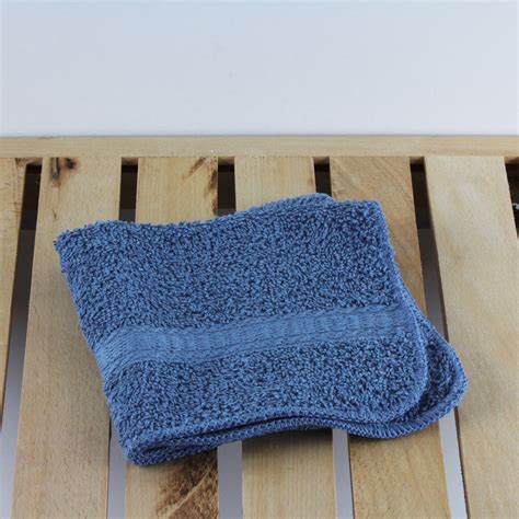 Mainstays Basic Single Solid Blue Washcloth 12 X 12