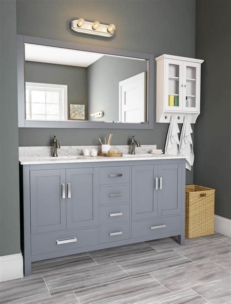 Bathroom vanities are the furnishing underdogs ranked the lowest priority over the tub, wallpaper, and mirror. Traverse the grayscale to find your next bathroom's ...