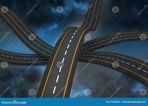 Bumpy Road Backdrop Stock Illustration Illustration Of Generated