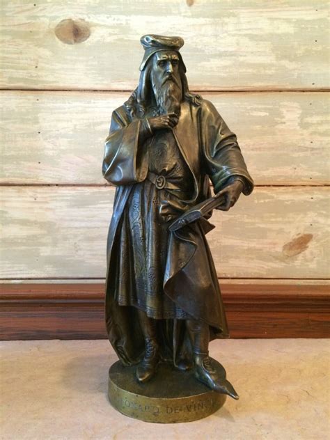 Albert Ernest Carrier Belleuse Leonard De Vinci Bronze Statue Etsy
