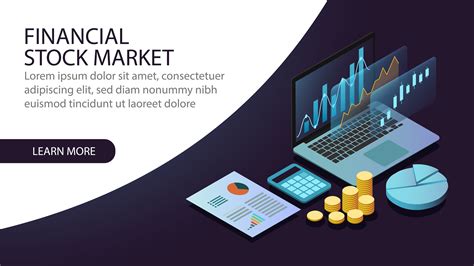 Premium Vector Isometric Financial Stock Market Concept Stock