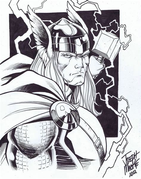 Thor By Joseph Mackie Spiderman Sketches Marvel Art Drawings Drawing