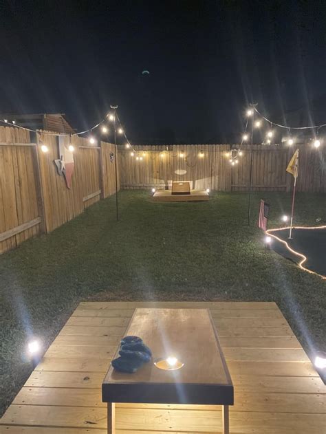 This Is Not My Yard I Want To Build A Similar Cornhole Court And Am
