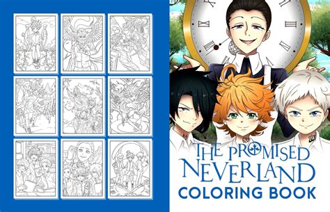 The Promised Neverland Coloring Book Great The Promised Etsy