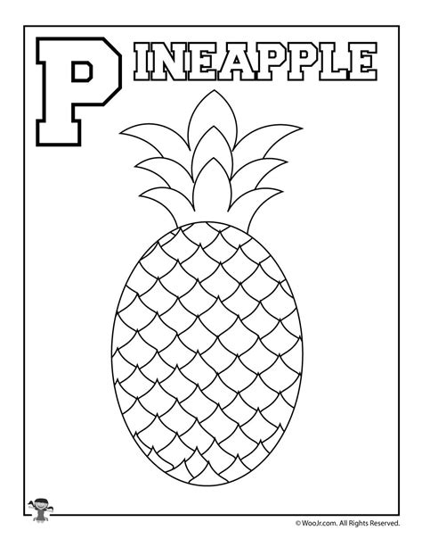 P Is For Pineapple Woo Jr Kids Activities