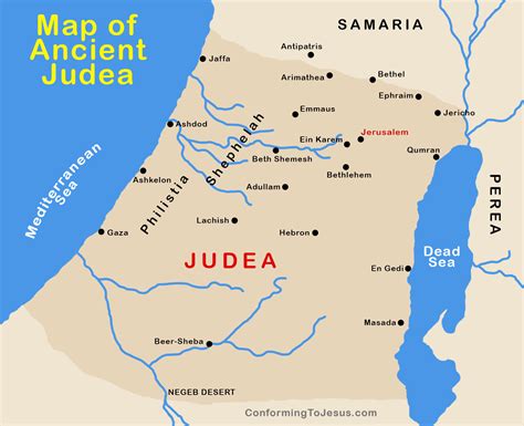 Ancient Judea Israel Map