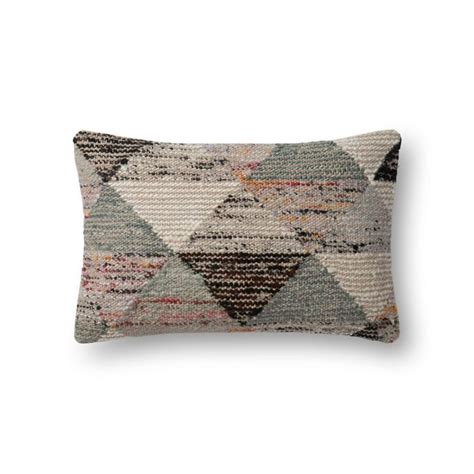Magnolia Home By Joanna Gaines Trinity Oblong Throw Pillow In Grey