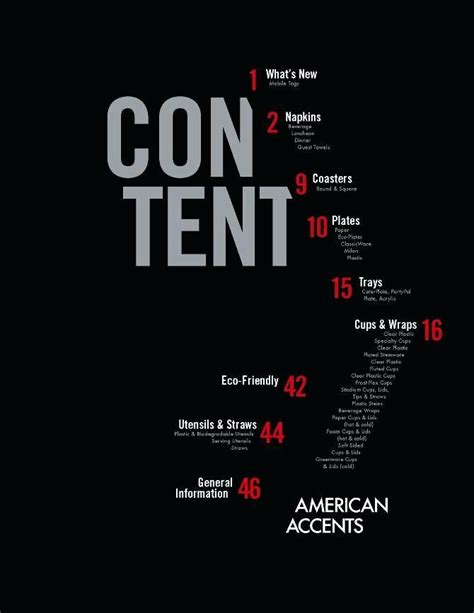 Table Of Contents Design Template Best Magazines Page ...