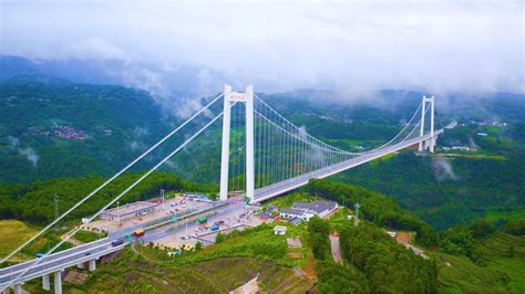 Cầu Long Giang Trung Quốc Cầu Dây Võng Dài Nhất Châu Á Longjiang