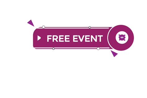 Free Event Vectorssign Label Bubble Speech Free Event 21841447 Vector