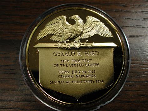 Gerald Ford White House Historical Association Silver Presidential Coin