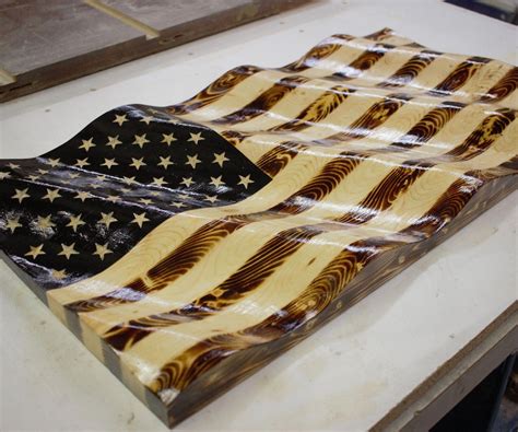 Waving American Flag American Flag Wood Beginner Woodworking