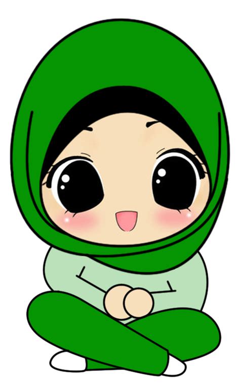 Potret gambar animasi blog, animasi, wajah, kepala, kartun png. Muslimah doodle ... Dark green.... | Kartun, Coretan, Gambar