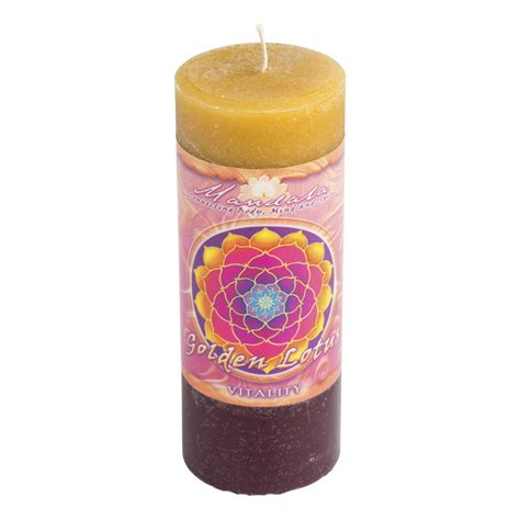 Vitality Mandala Pillar Candle Mystery Arts Online Store