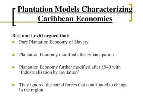 Models Of Caribbean Societies