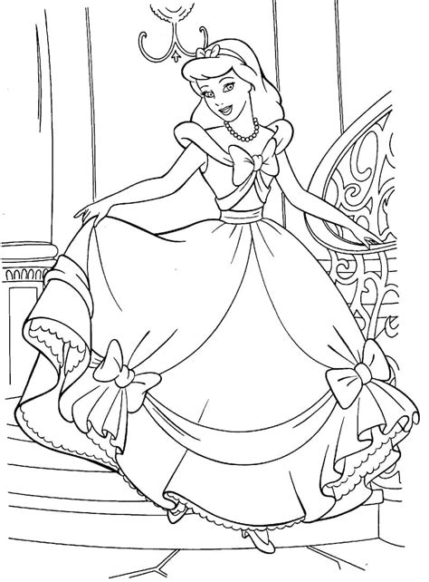 Cinderella Is Beautiful Coloring Page Free Printable Coloring Pages