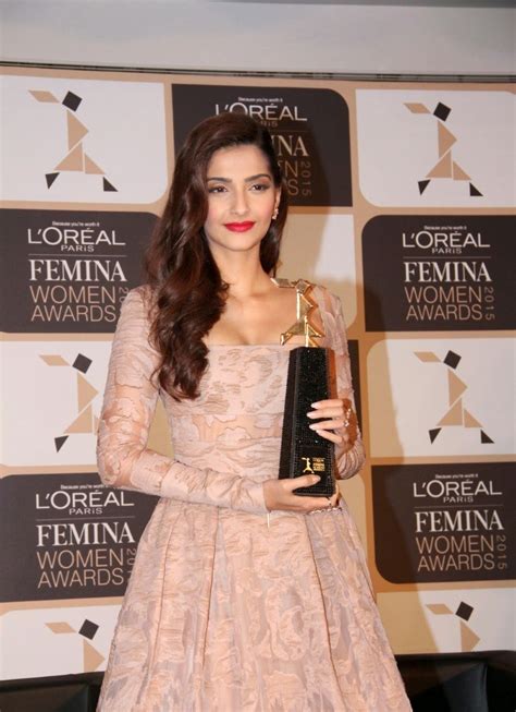 Sonam Kapoor Looks Irresistibly Sexy In A Low Neck Dress At Loreal