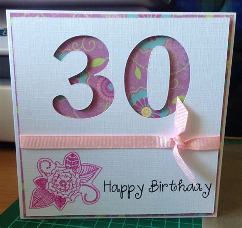 Pin By Rachel Halladay On My Creations 30th Birthday Cards Birthday