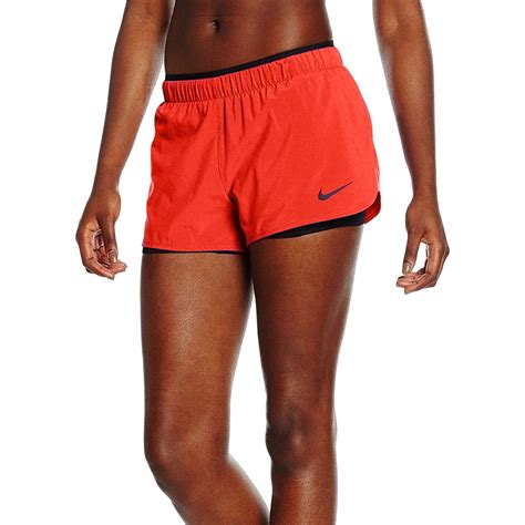 Nike Nike Womens Dri Fit Phantom 2 In 1 Running Shorts Neon Red Xl