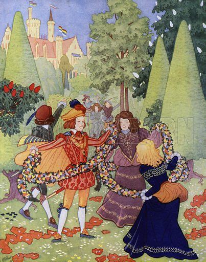 Illustration For The Happy Prince By Oscar Wilde Stock Image Look And