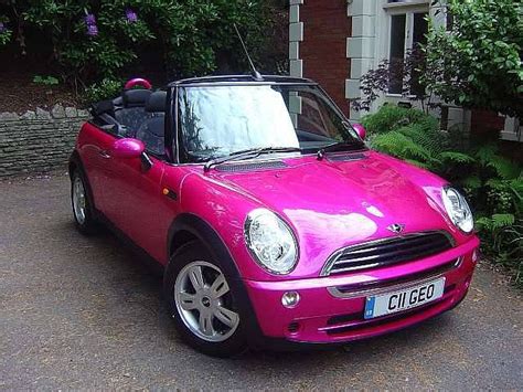 Hot Pink Mini Cooper Convertible Can Be Dragged Pink Mini