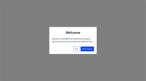 Welcome Modal Tutorial