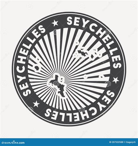Seychelles Round Logo Stock Vector Illustration Of Stain 207532588