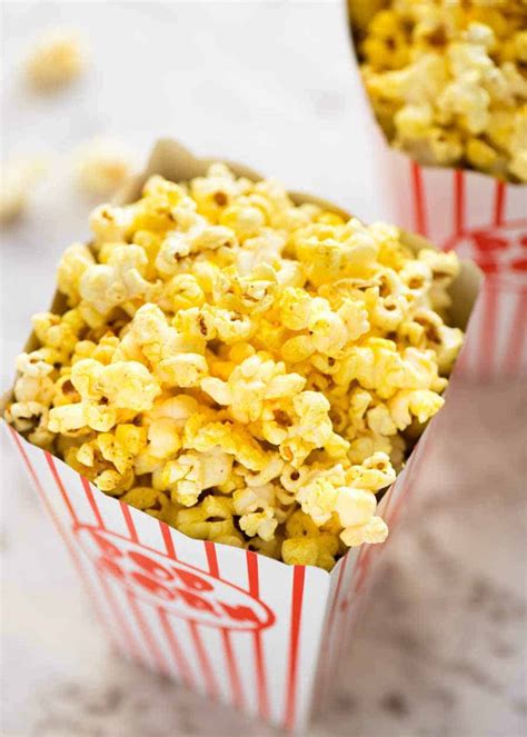 Homemade Movie Popcorn Butter Popcorn Recipetin Eats