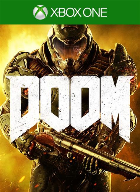 Doom 2016 Xbox One Box Cover Art Mobygames
