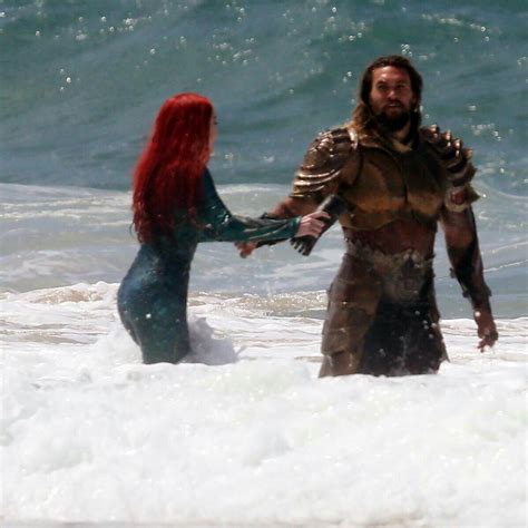 Amber Heard And Jason Momoa As Mera And Aquaman Filming Aquaman Final Scenes Aquaman Film