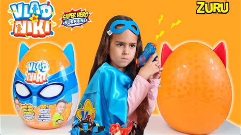 New Vlad Niki Superhero Blue Robo Surprise Egg By Zuru Ad Youtube