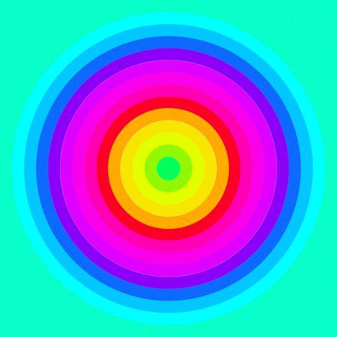Ello Social Revolution Optical Illusions Art Rainbow  Visual