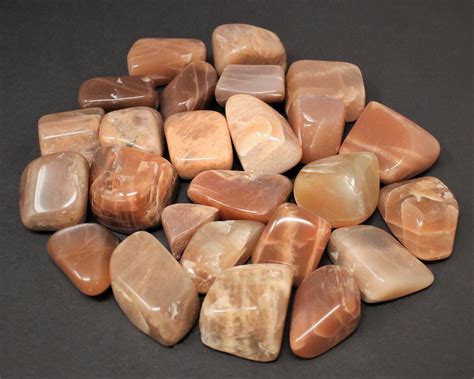 Peach Moonstone Tumbled Stones Choose How Many Pieces A Grade