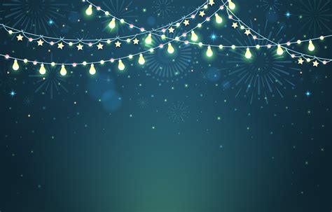 New Year Bright And Glowing Lights Background 1437069 Vector Art At